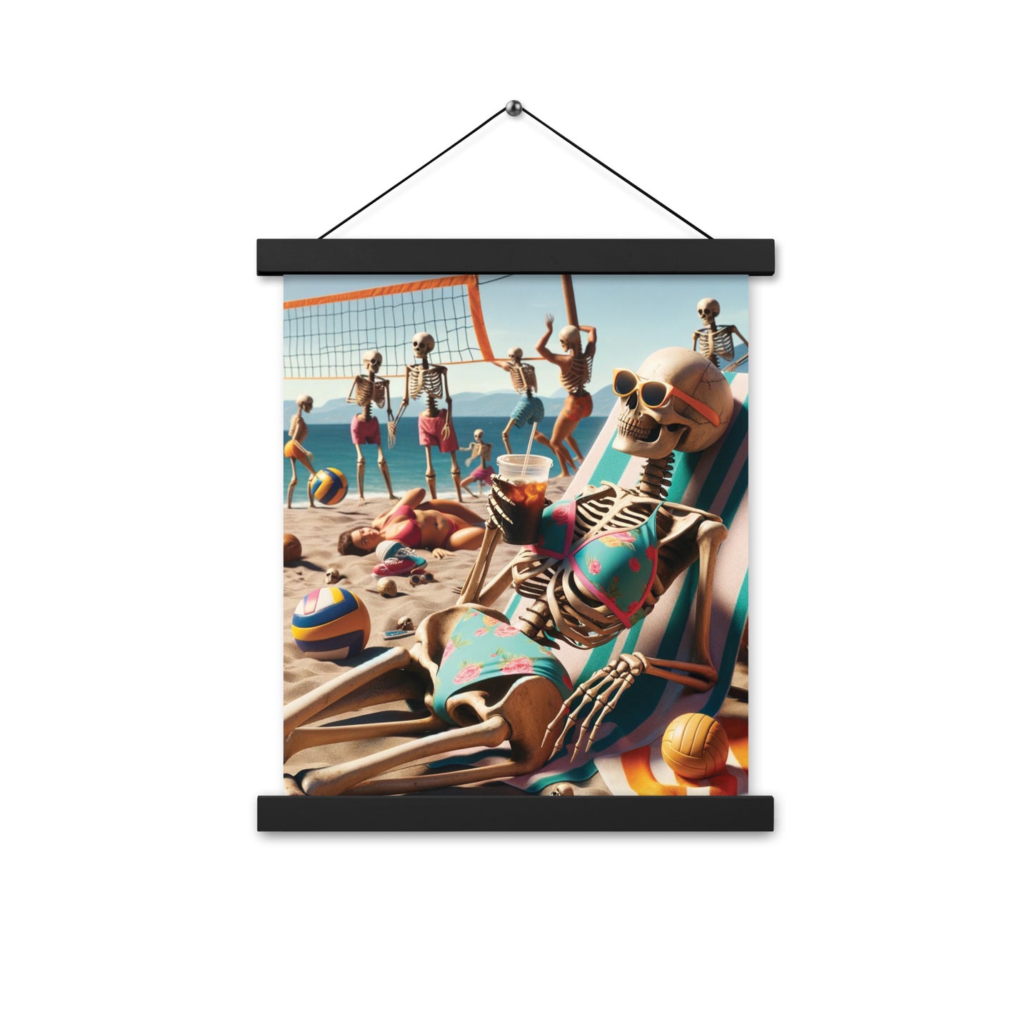 Skeleton Beach Babe Vibes - Hanging Print (54 Entries)