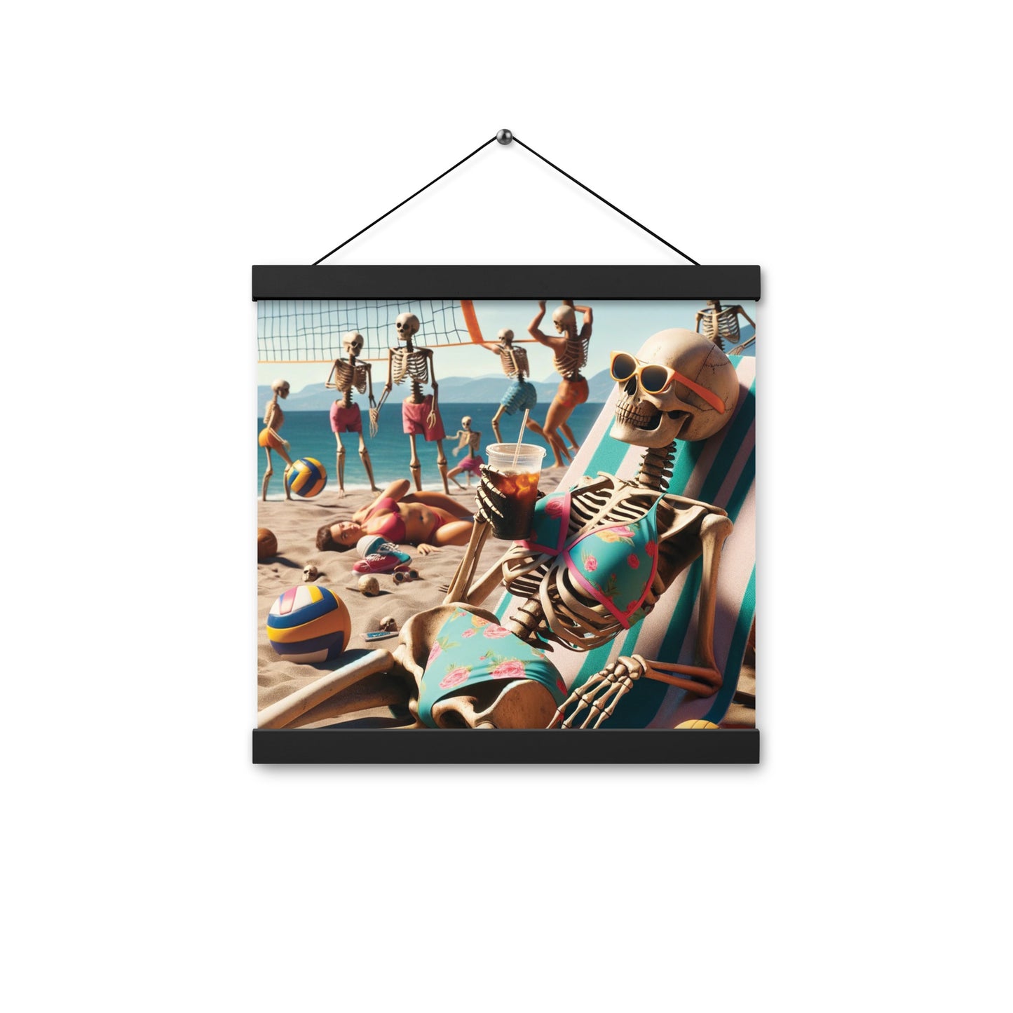 Skeleton Beach Babe Vibes - Hanging Print (54 Entries)