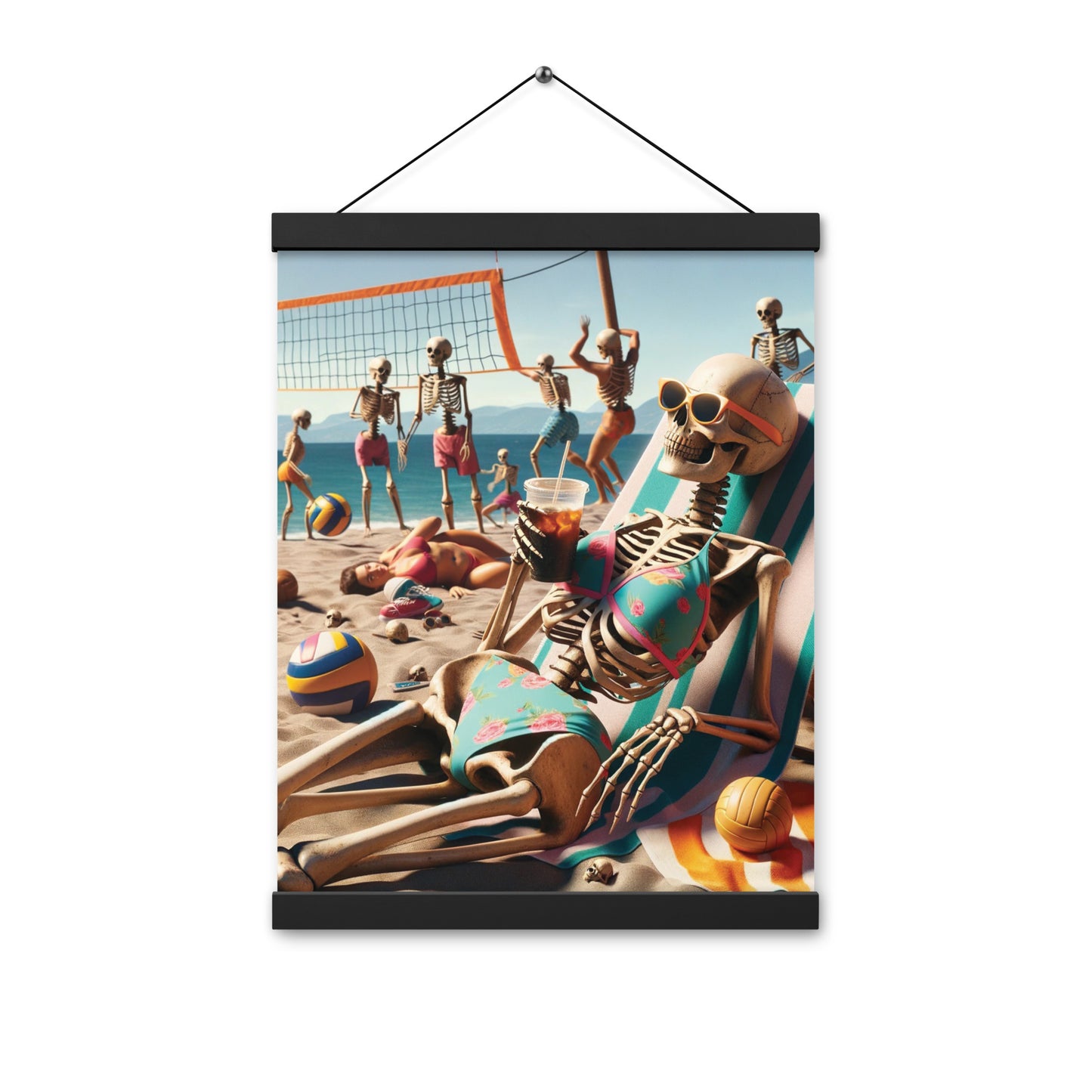 Skeleton Beach Babe Vibes - Hanging Print (54 Entries)