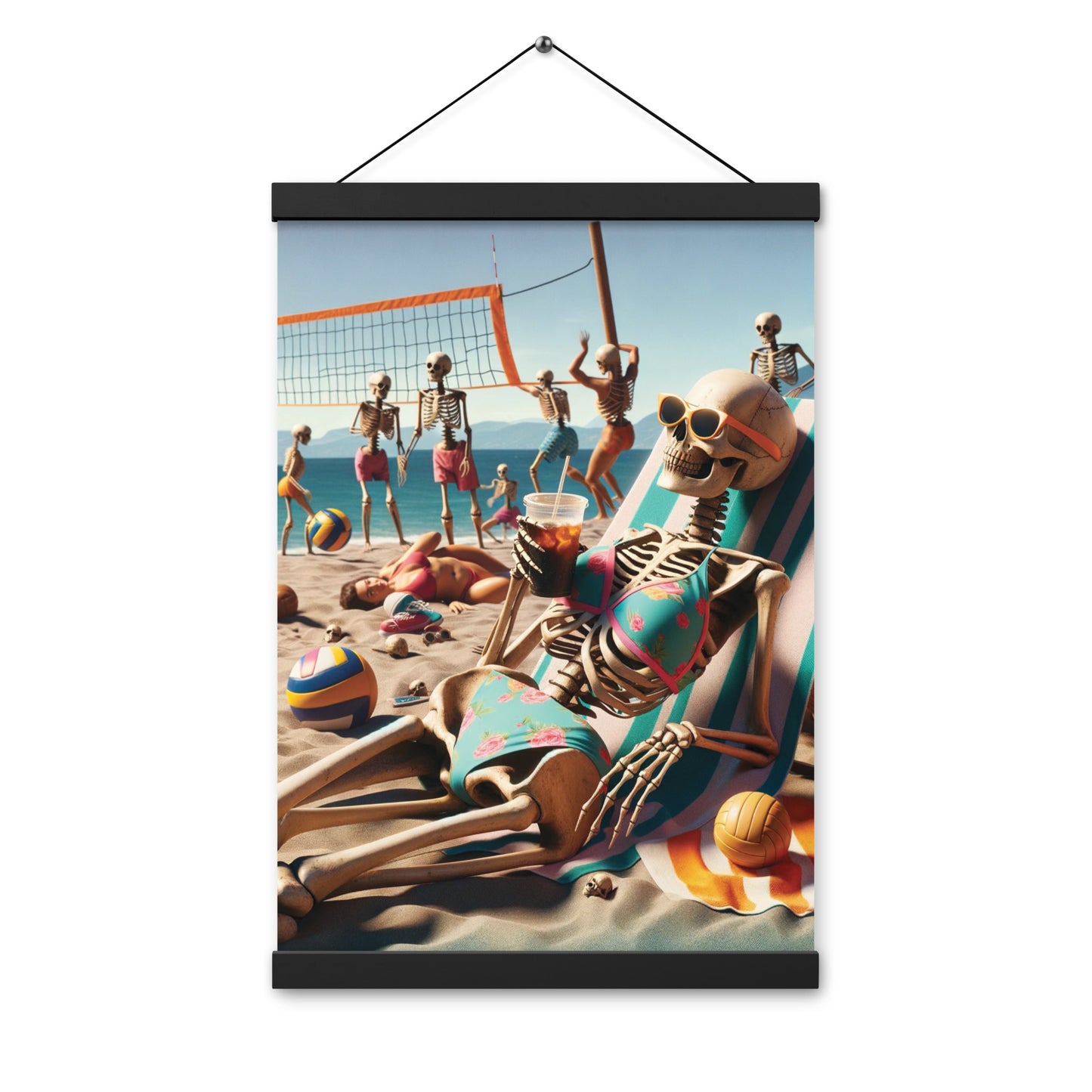 Skeleton Beach Babe Vibes - Hanging Print (54 Entries)