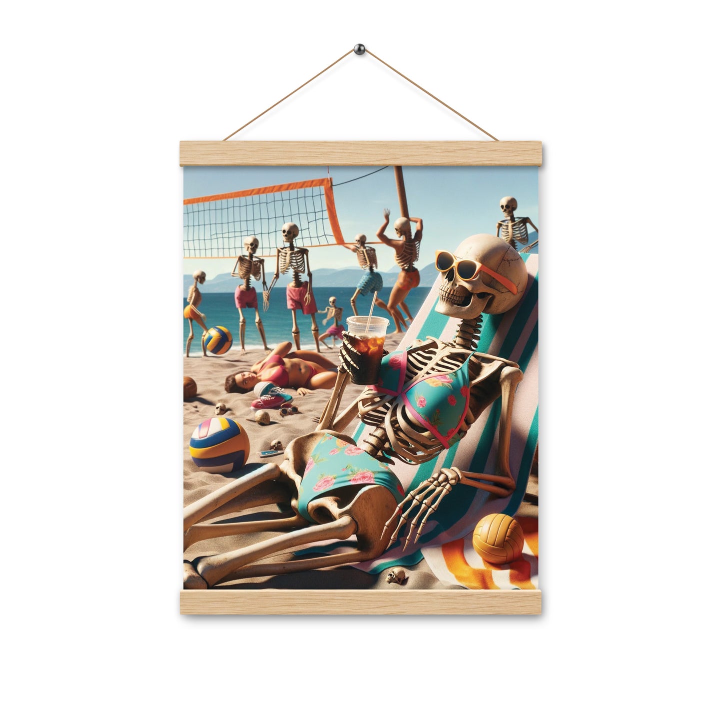 Skeleton Beach Babe Vibes - Hanging Print (54 Entries)