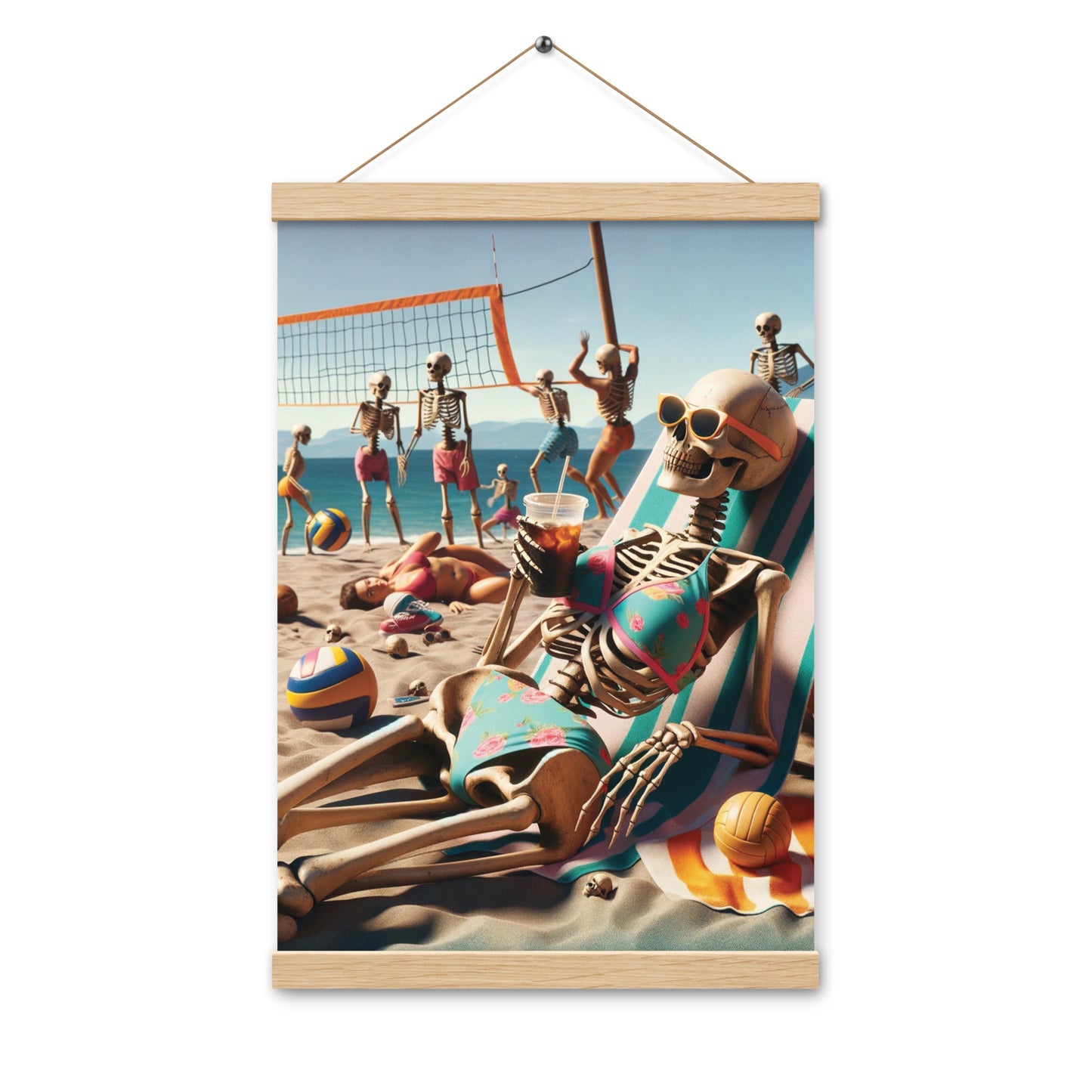 Skeleton Beach Babe Vibes - Hanging Print (54 Entries)