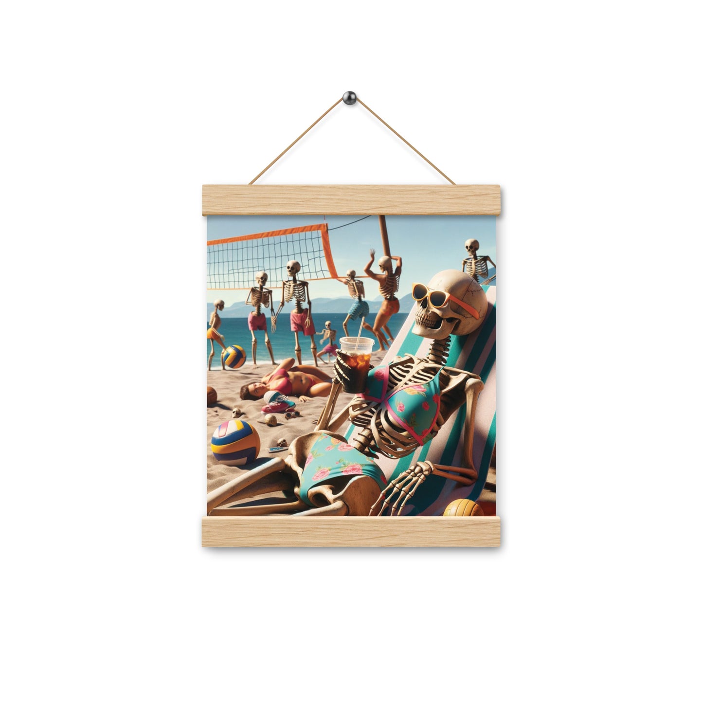 Skeleton Beach Babe Vibes - Hanging Print (54 Entries)