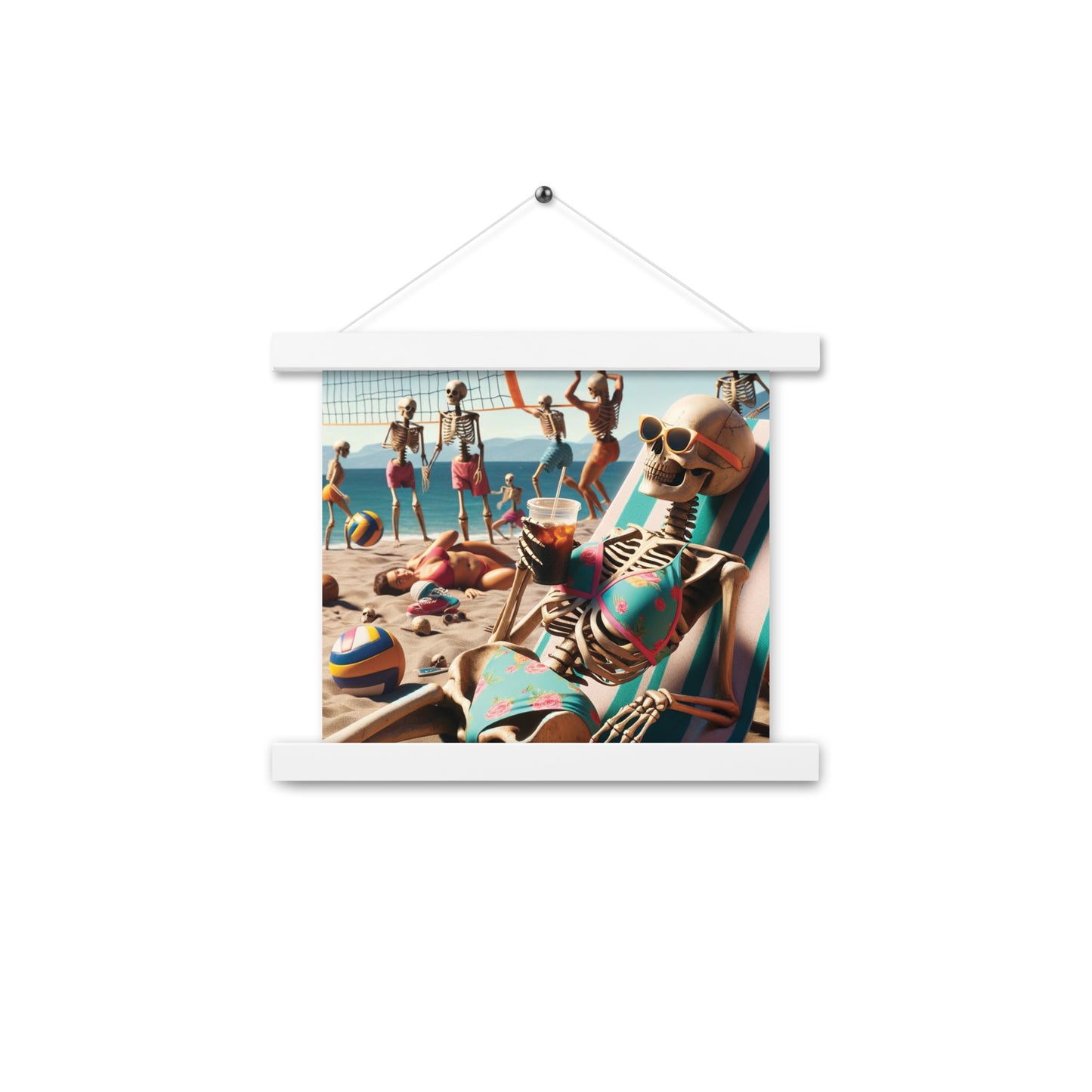 Skeleton Beach Babe Vibes - Hanging Print (54 Entries)