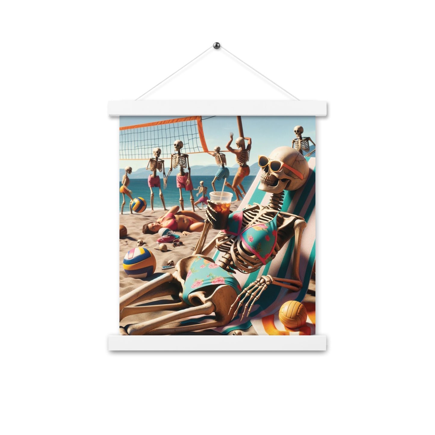 Skeleton Beach Babe Vibes - Hanging Print (54 Entries)