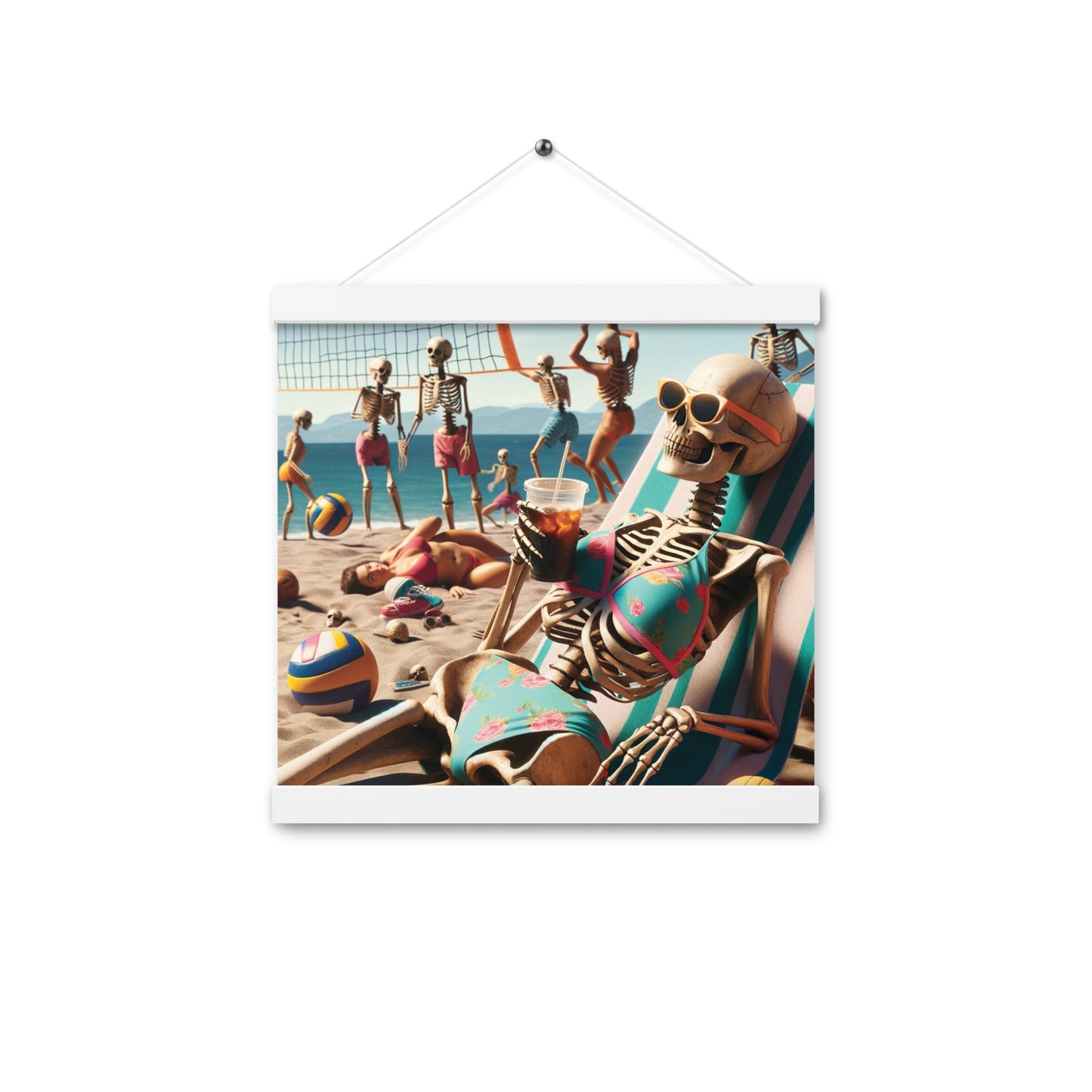 Skeleton Beach Babe Vibes - Hanging Print (54 Entries)