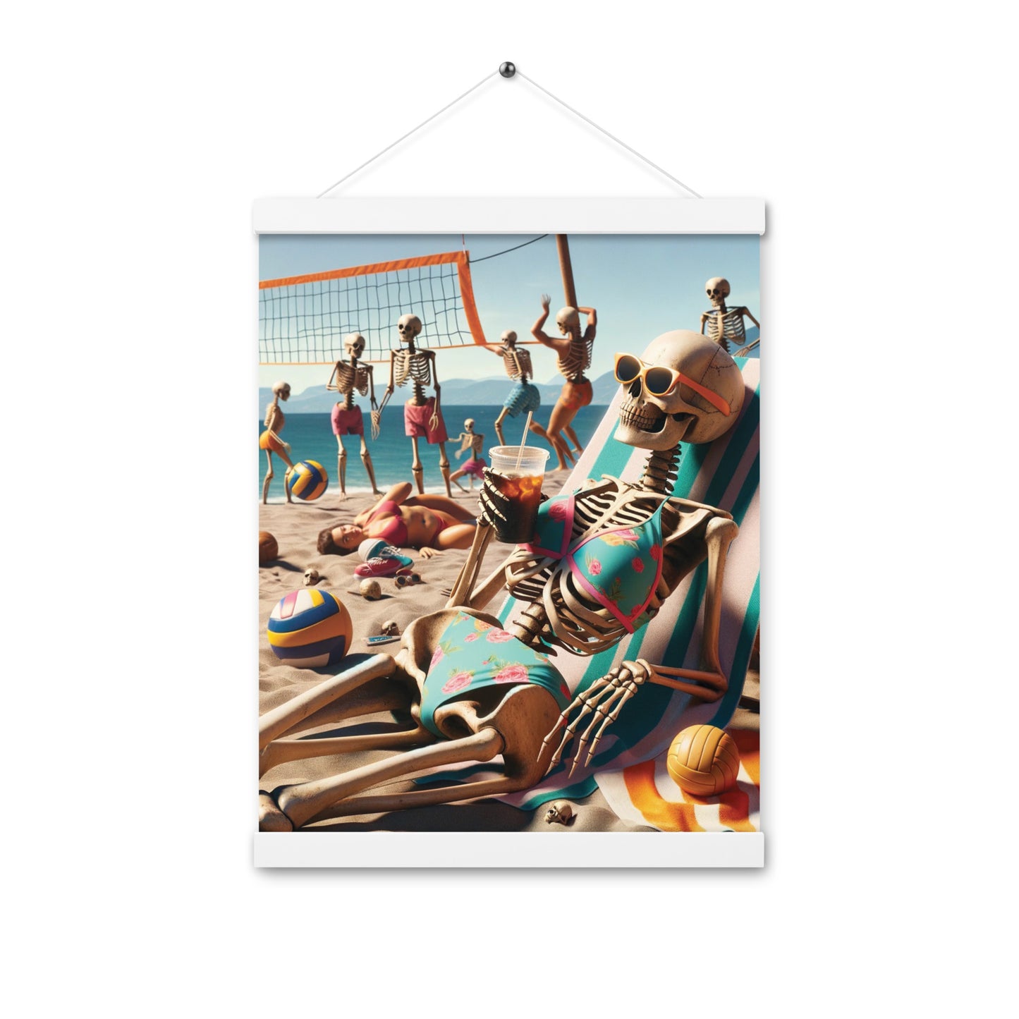 Skeleton Beach Babe Vibes - Hanging Print (54 Entries)