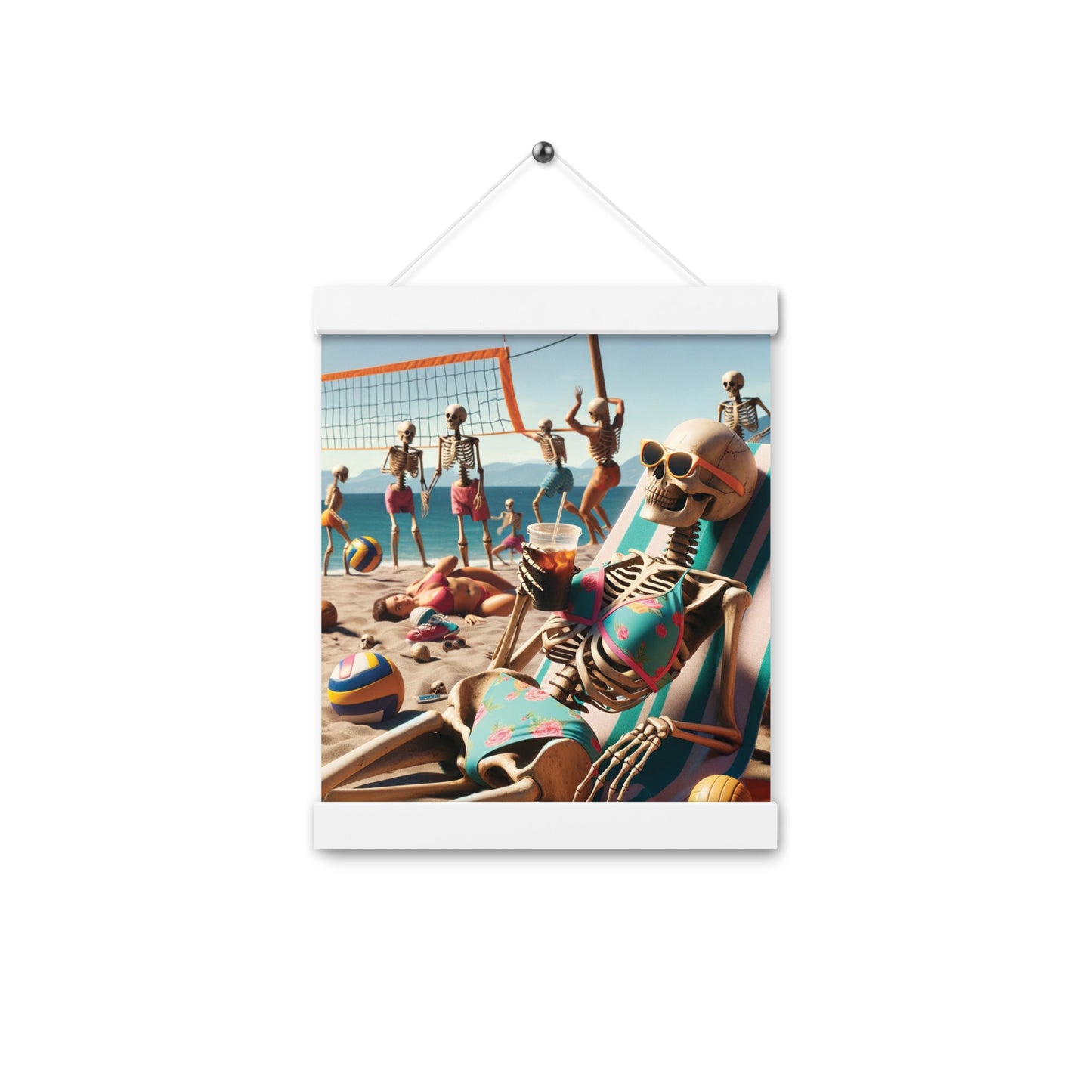 Skeleton Beach Babe Vibes - Hanging Print (54 Entries)