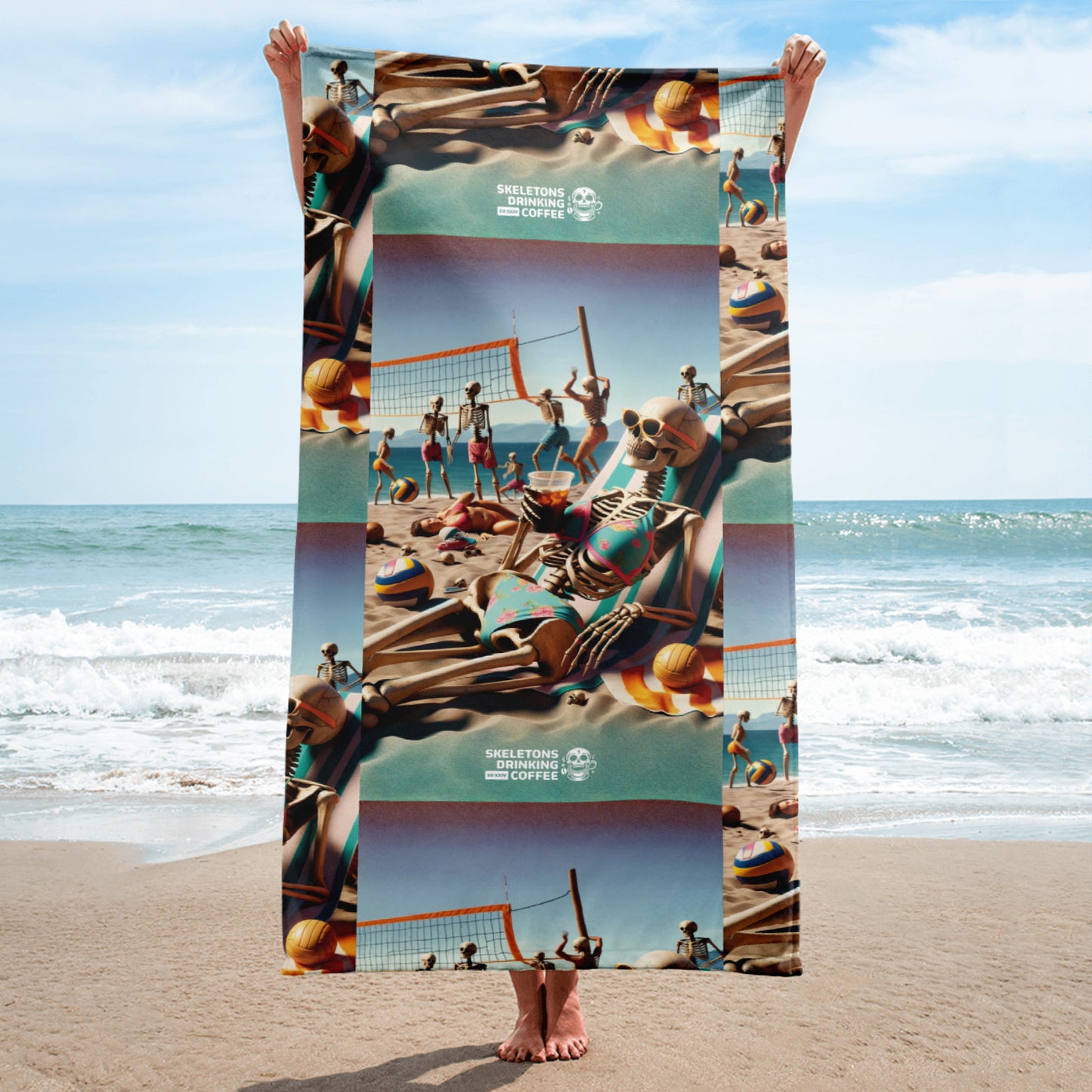 Skeleton Bikini Beach Babe Towel (31 Entries)